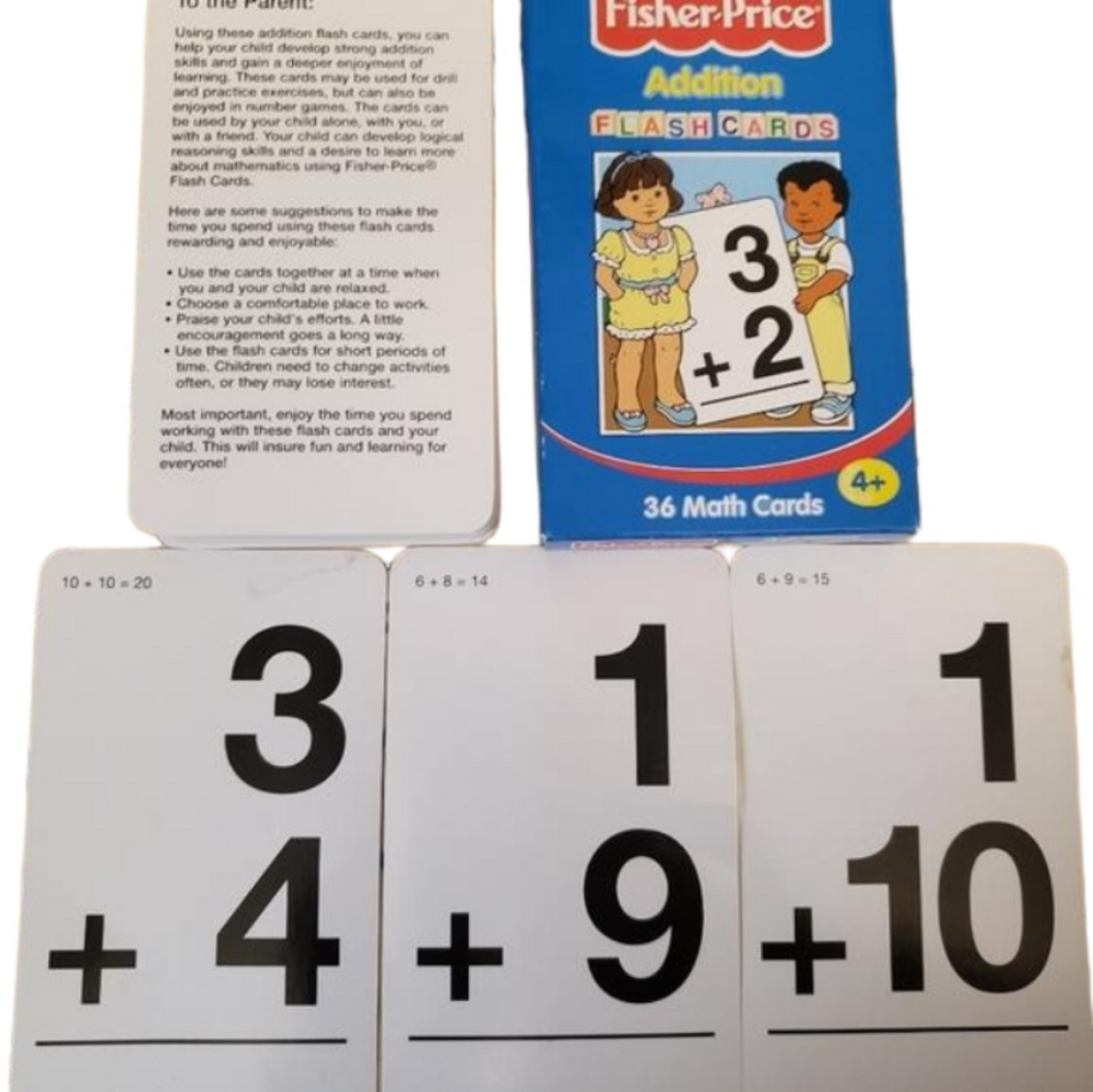 Fisher Price Add +/Sub - Flash Cards